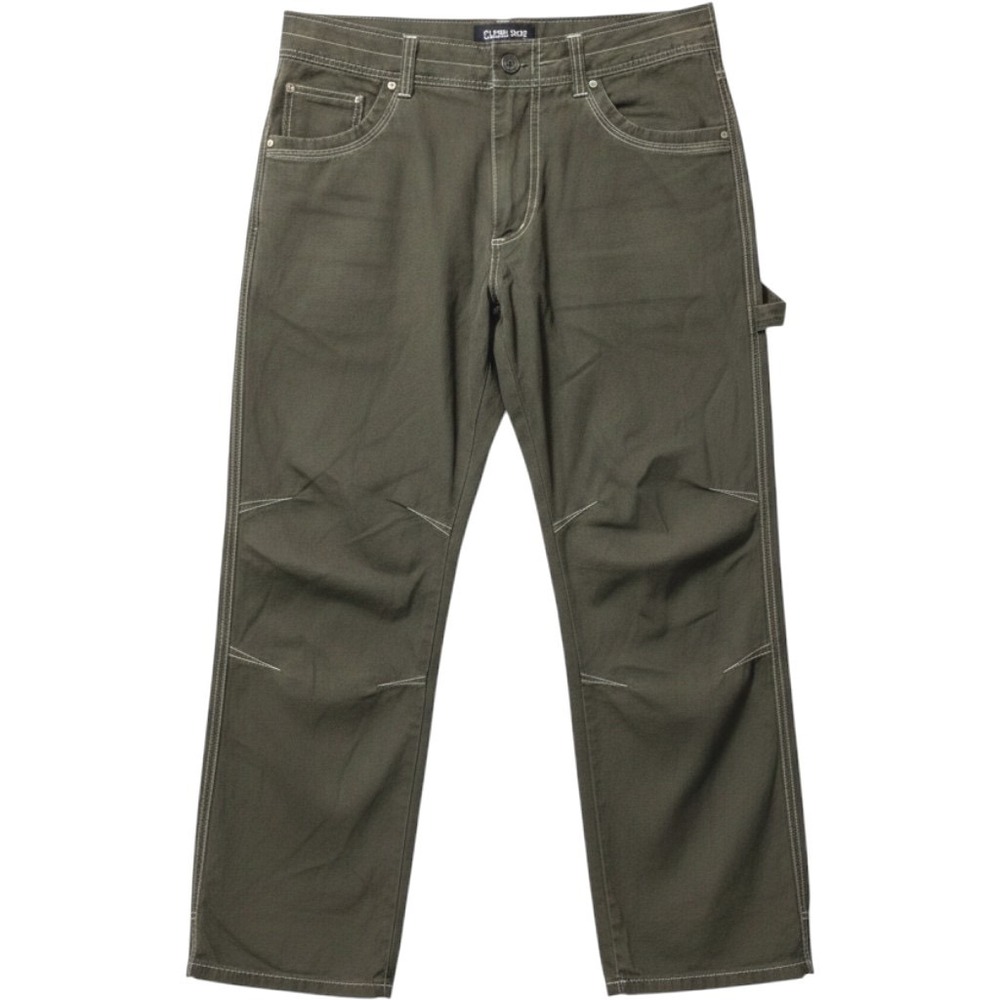 Kuhl Revolver Olive Green Brown Vintage Patina Dye Articulated Knee Pants 34x30